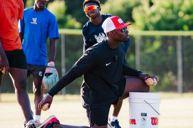 Elite Baseball Coach Outdoor Training at Pedigree Sports Performance